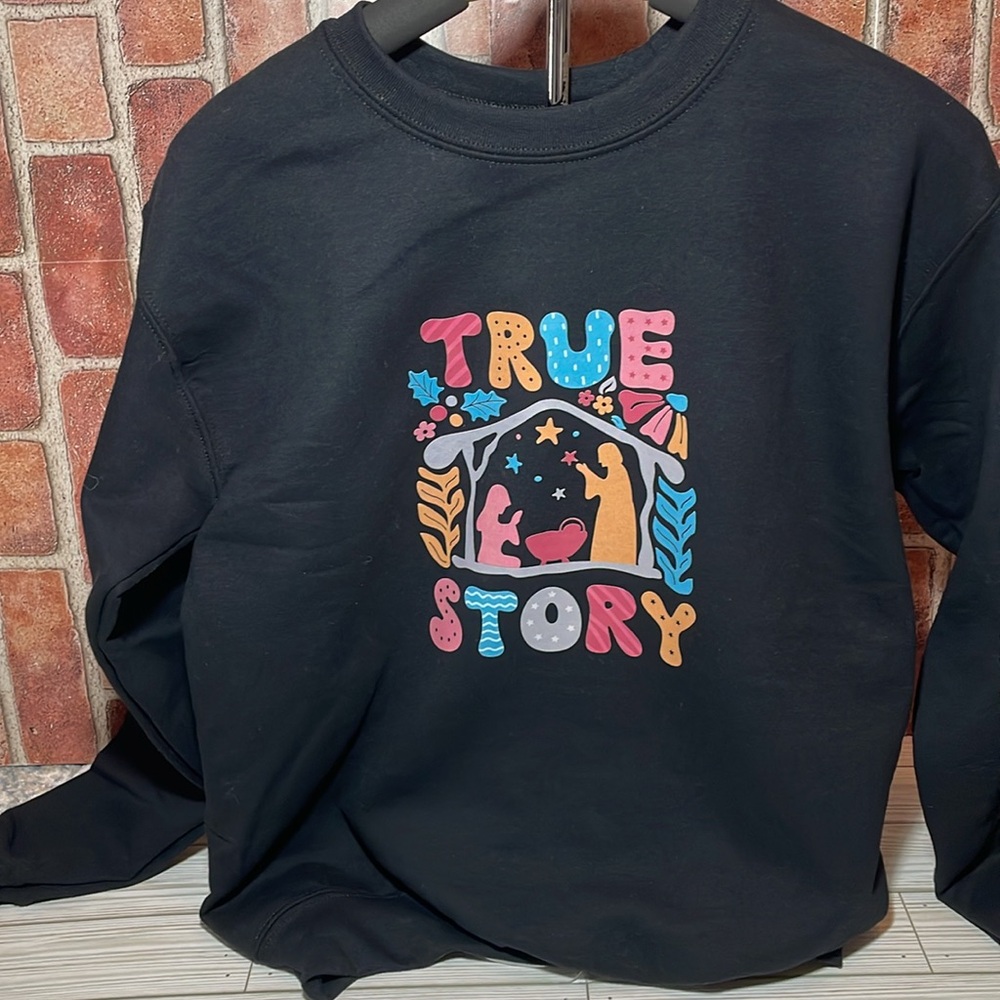 🆕True Story Bible  / Sweatshirt Crewneck / Holiday Christmas Sweater / …